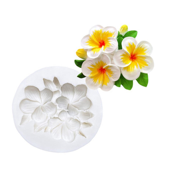 Pink Flower Mould (F) - 3 Cavity