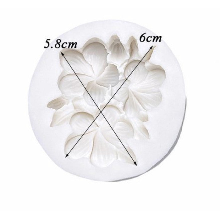 Pink Flower Mould (F) - 3 Cavity
