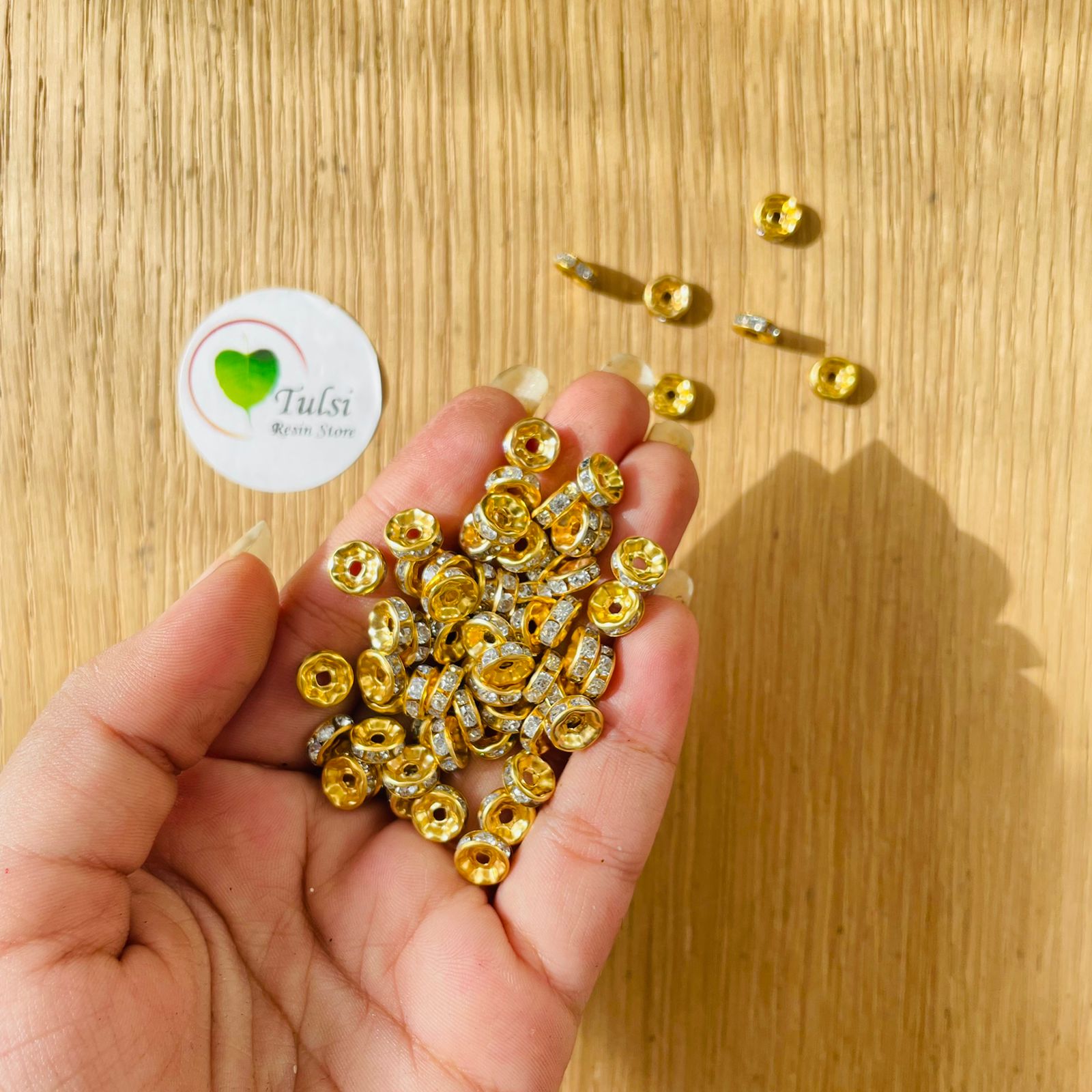 Golden Diamond Beads (10 Gram)