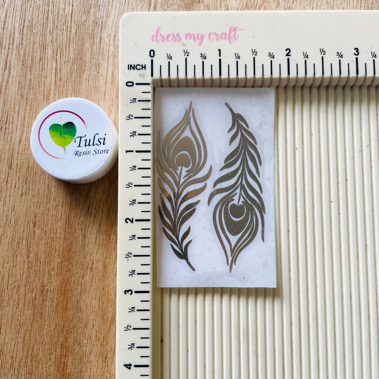 Metal Sticker - Peacock Feather(A)