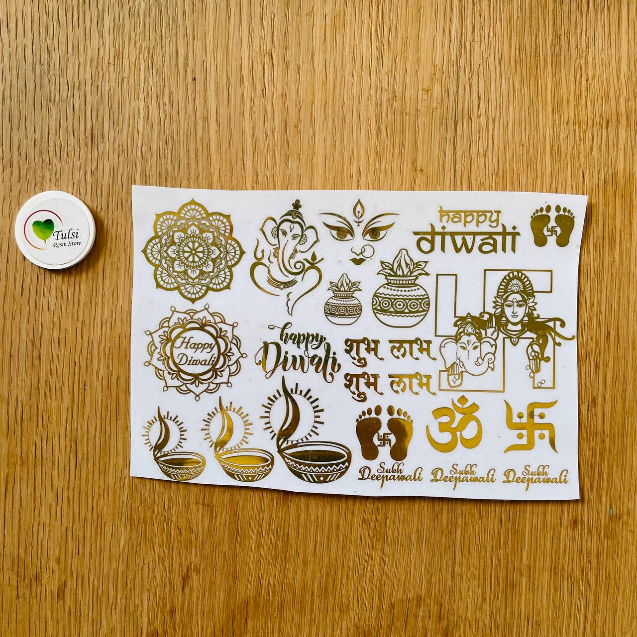 Metal Sticker - A5 Diwali Mix (C)