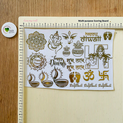 Metal Sticker - A5 Diwali Mix (C)