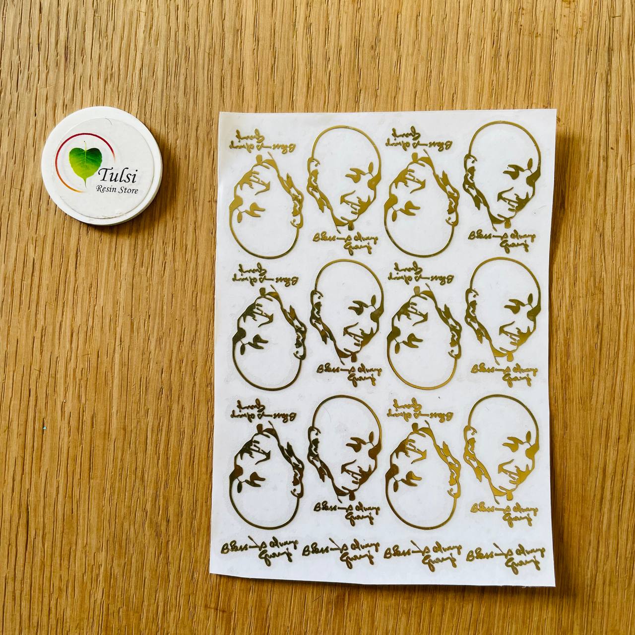 Guruji Sticker Metal Sticker - A6 Guruji (B) – Tulsi Resin Store