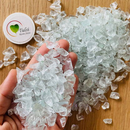 Transparent Crushed Glass Crystal