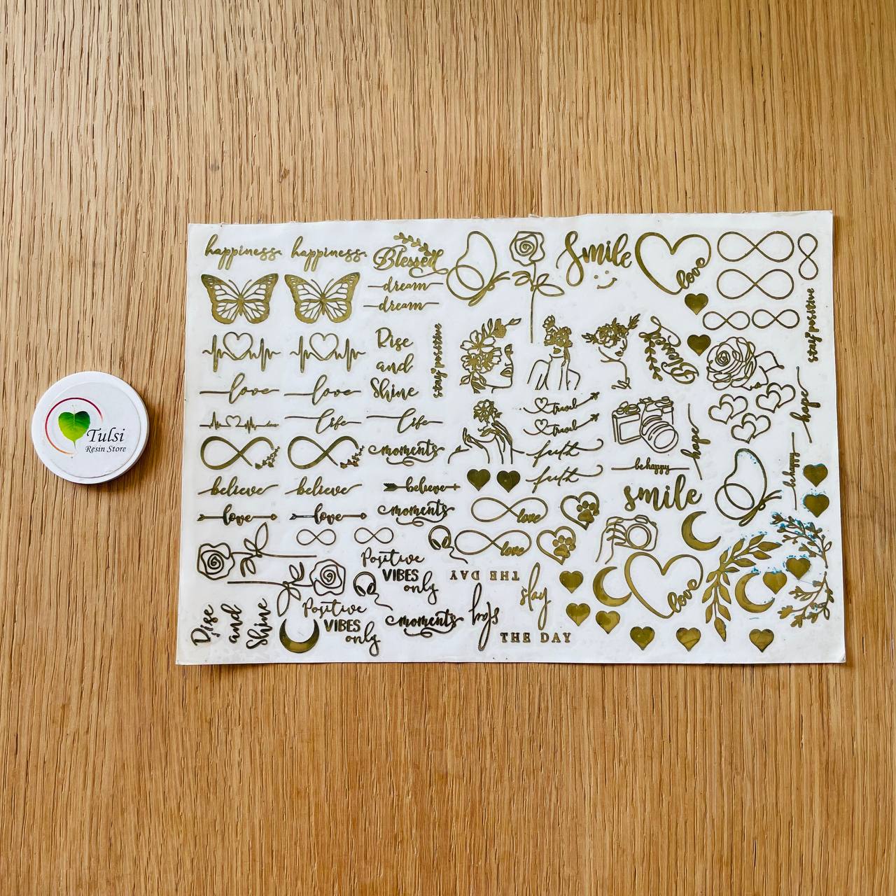 Distash/Defective Metal Sticker - A5 Mix Shapes (3pc) – Tulsi Resin Store