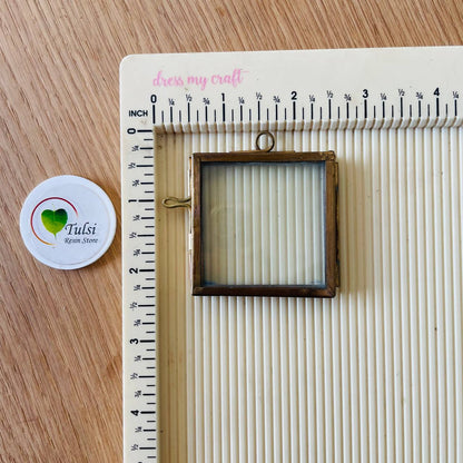 Distash/Defective 2" Square Vintage Metal Frame