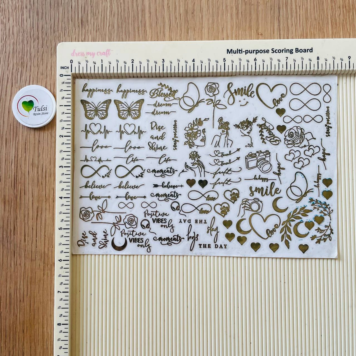 Distash/Defective Metal Sticker - A5 Mix Shapes – Tulsi Resin Store