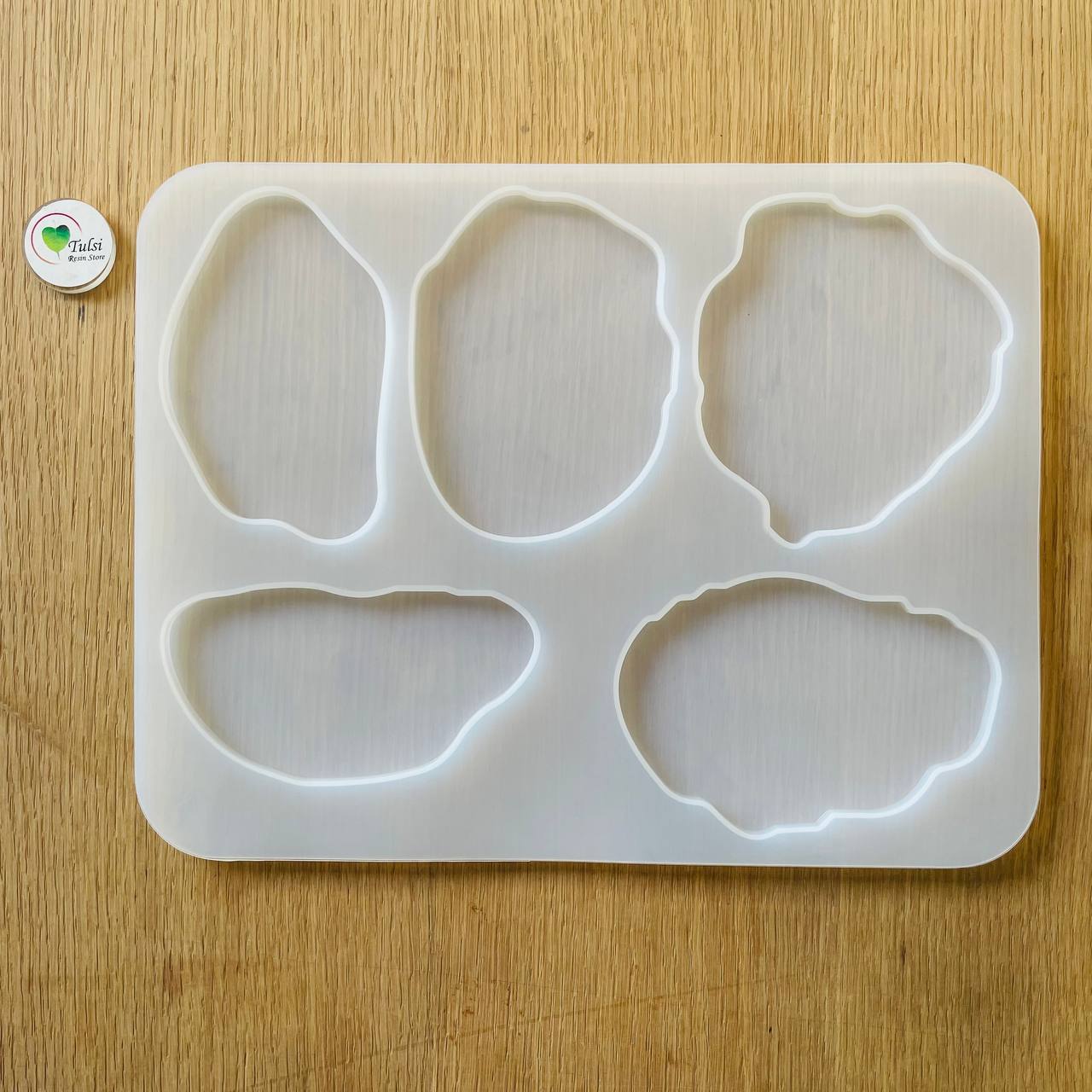 5 Pieces Agate Coaster Mould