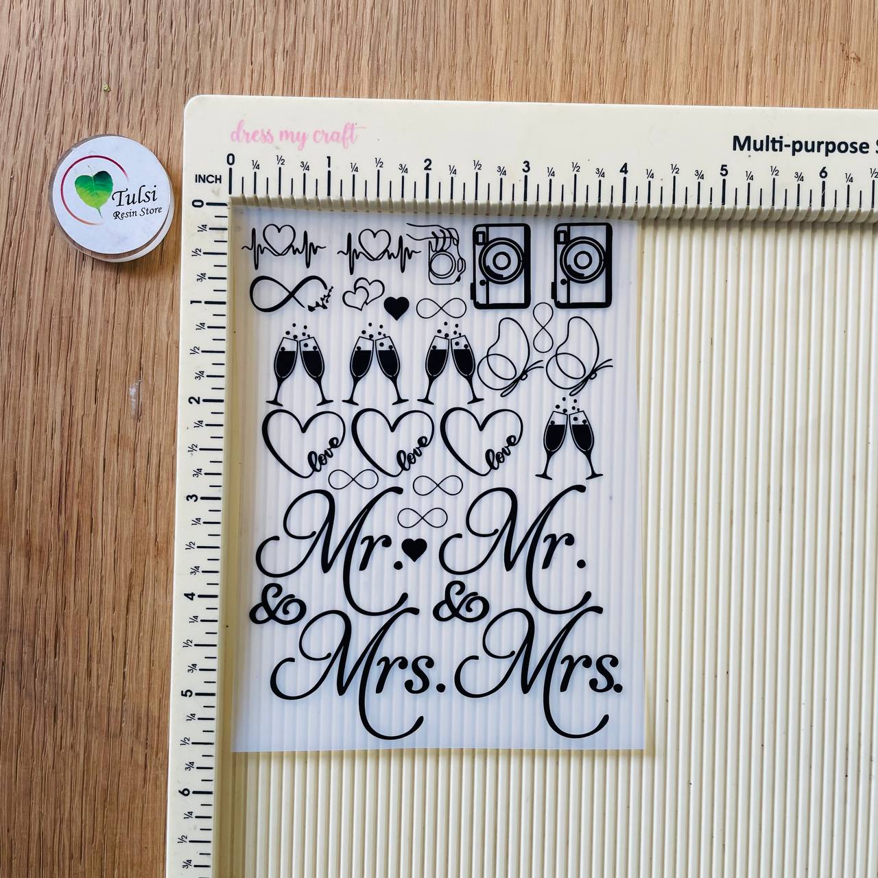 A6 Insert Sheet - Mr & Mrs