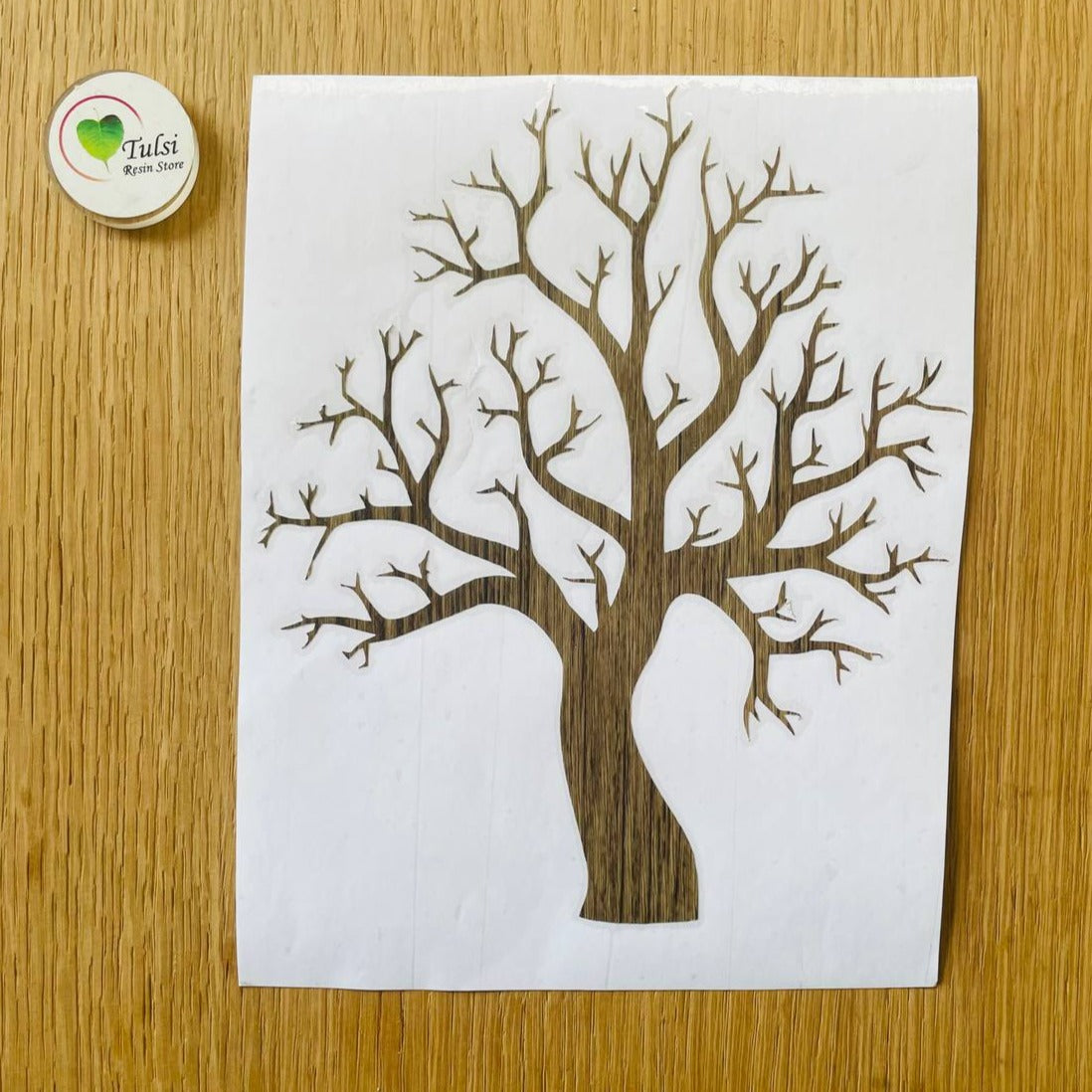 Vinyl Sticker Tree Trunk