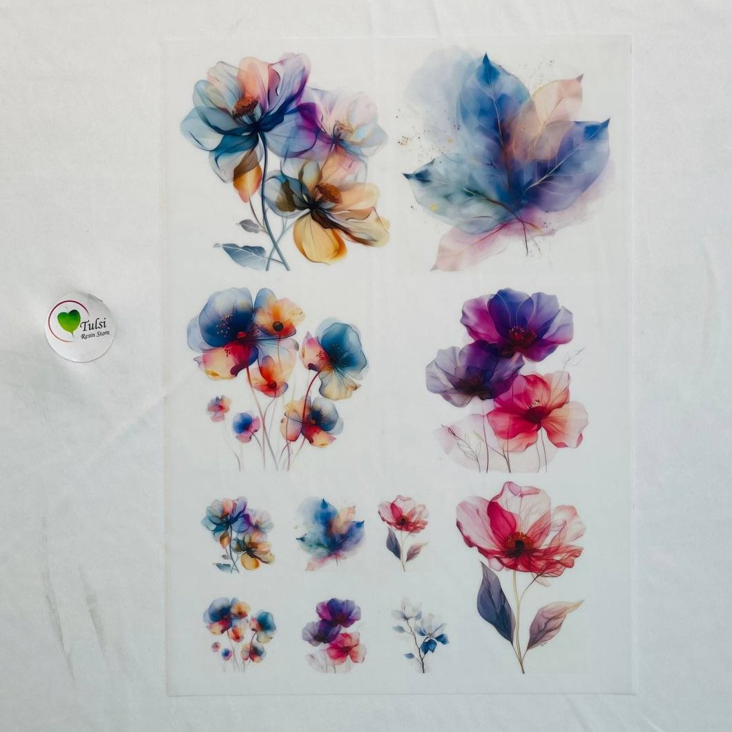 A4 insert Sheet - Aesthetic Floral (B)