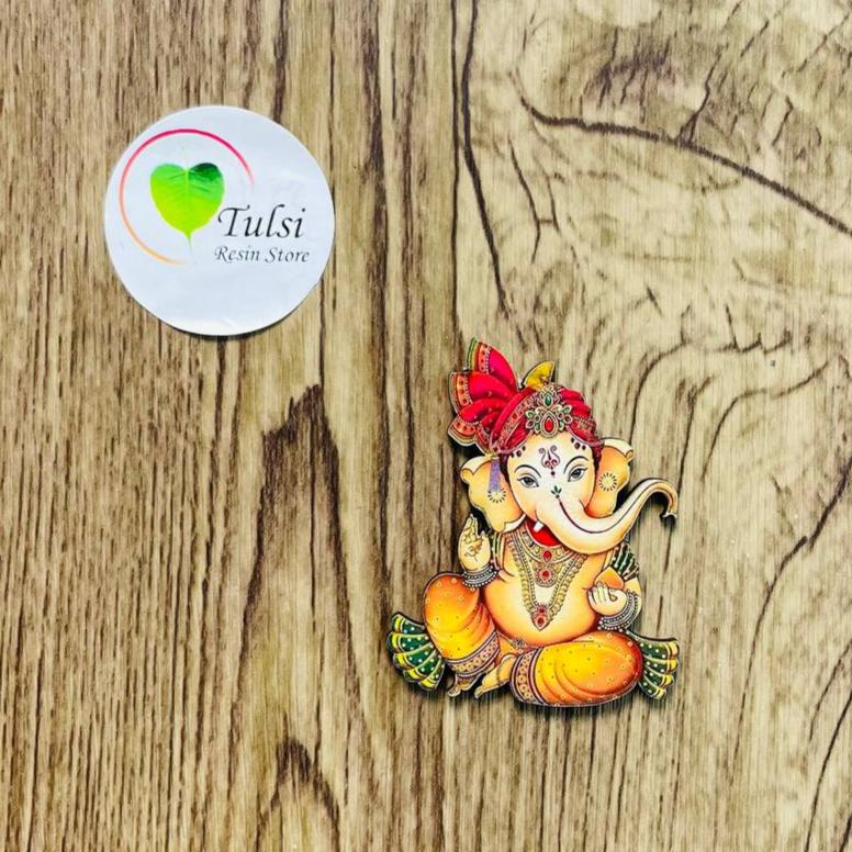 MDF Printed Ganesha Cutout - Small (5 Pcs)