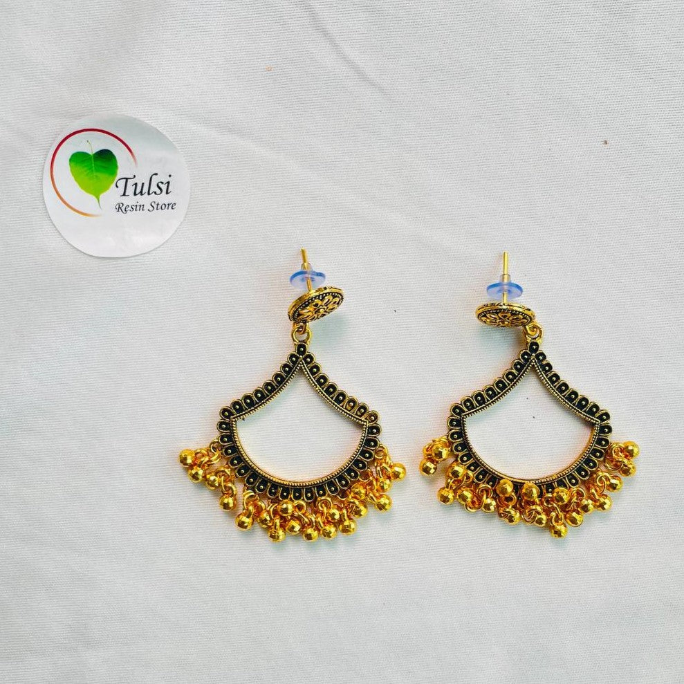 Gold Jhumka Bazel