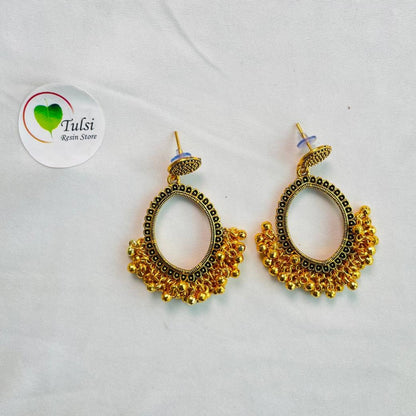 Gold Jhumka Bazel