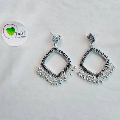 Silver Jhumka Bazel