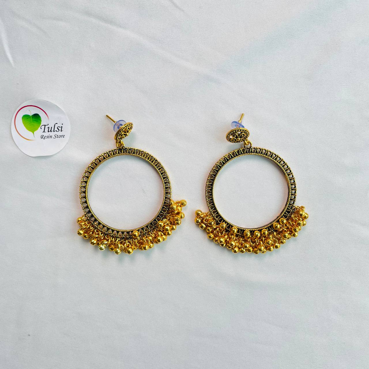 Gold Jhumka Bazel