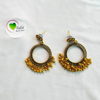 Gold Jhumka Bazel