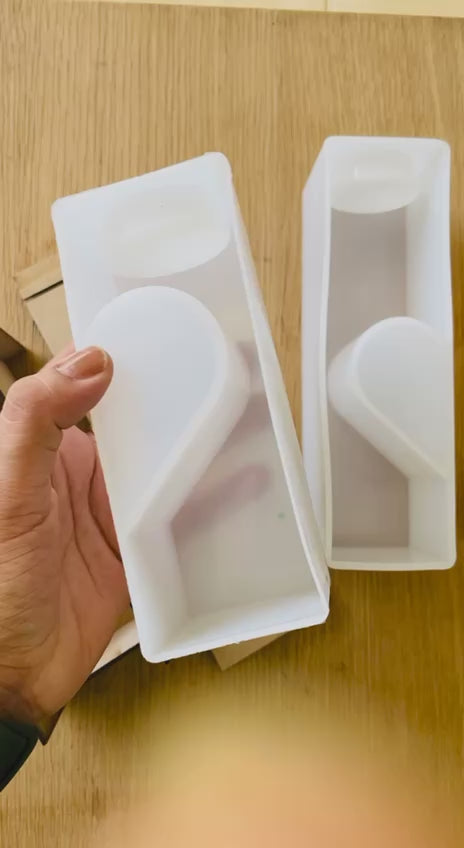 Twin Heart T-Light Holder Mould