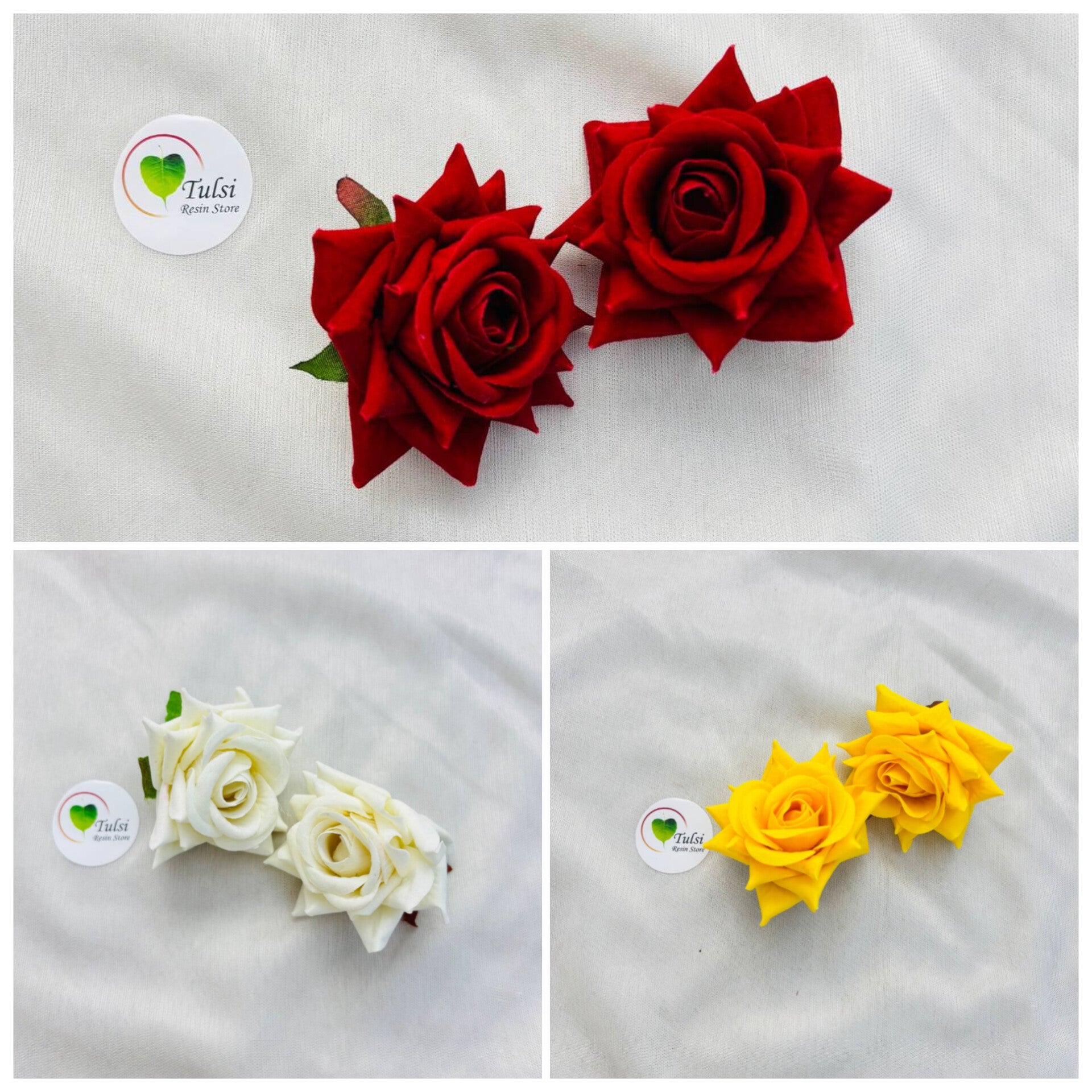 Rose Artificial Flower (2 Pcs)