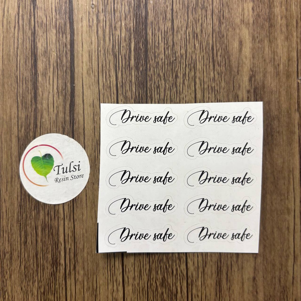 Drive Safe Read Sticker White Sticker - Drive Safe(10) – Tulsi Resin Store