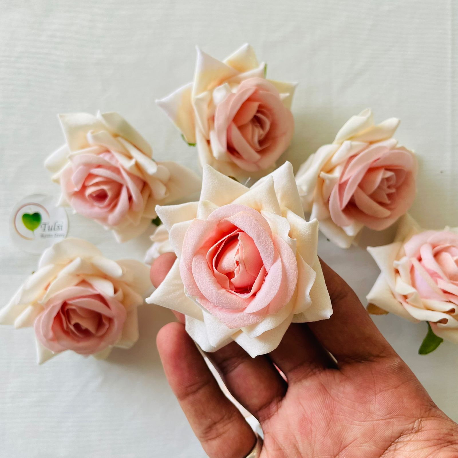 Shaded Rose Artificial Flower (2 Pcs)