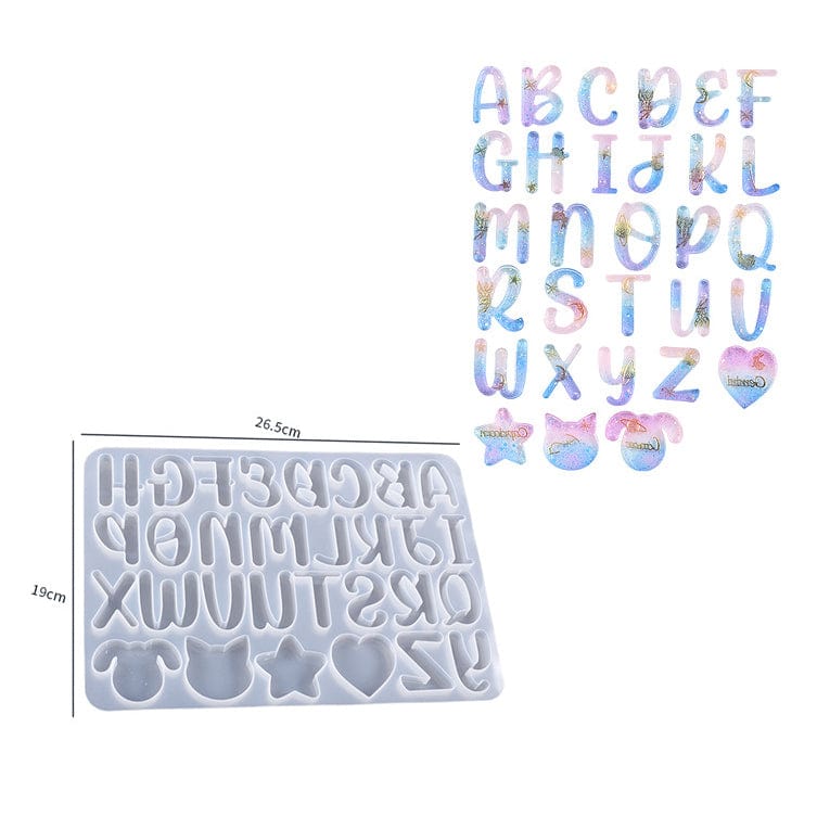 Doodle Back Alphabet Mould