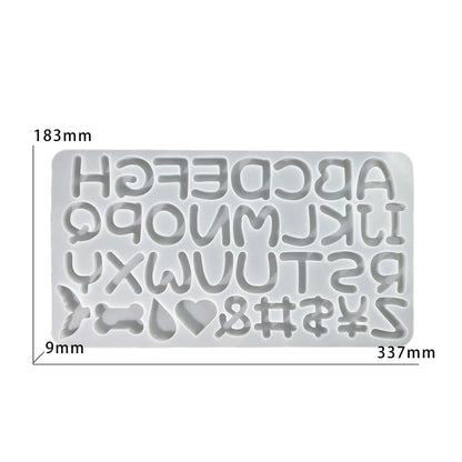 Kawaii Back Alphabet Mould