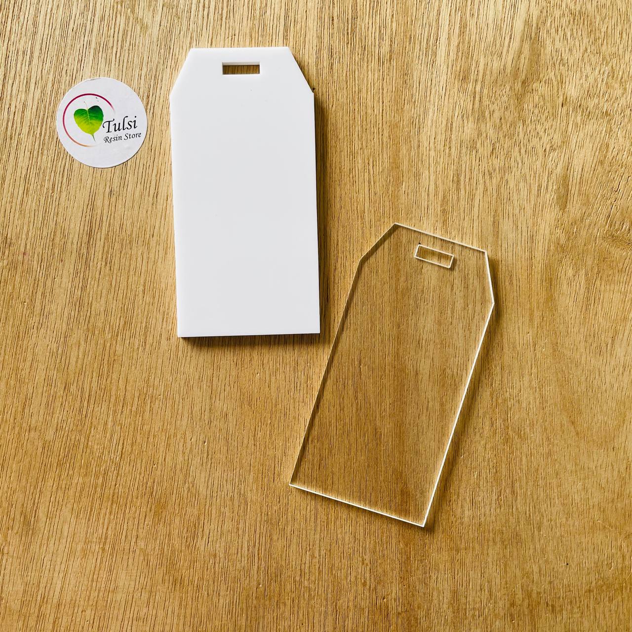 Acrylic Luggage Tag - Rectangle – Tulsi Resin Store