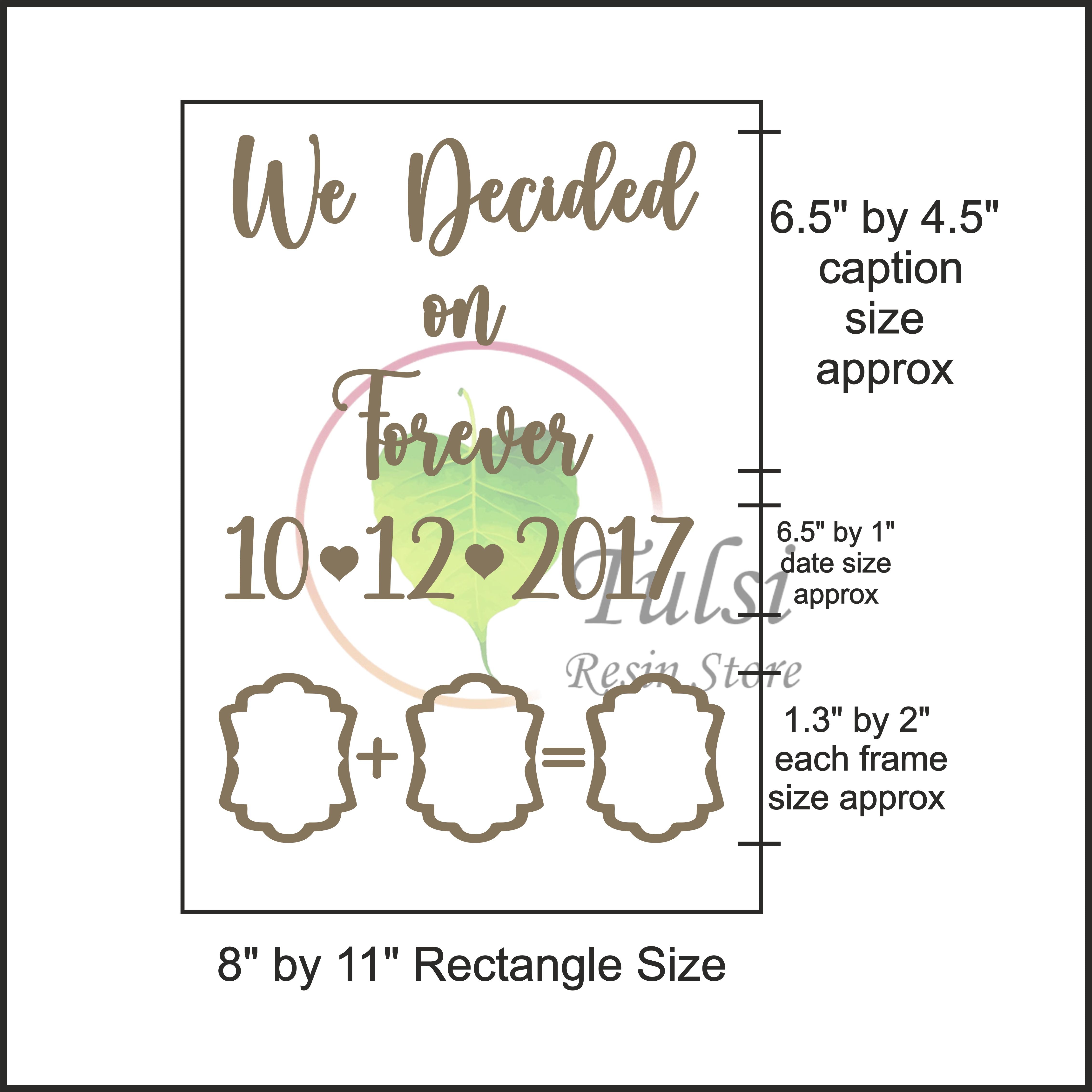 Custom MDF/Acrylic Thumb Print Couple Frame Cutouts