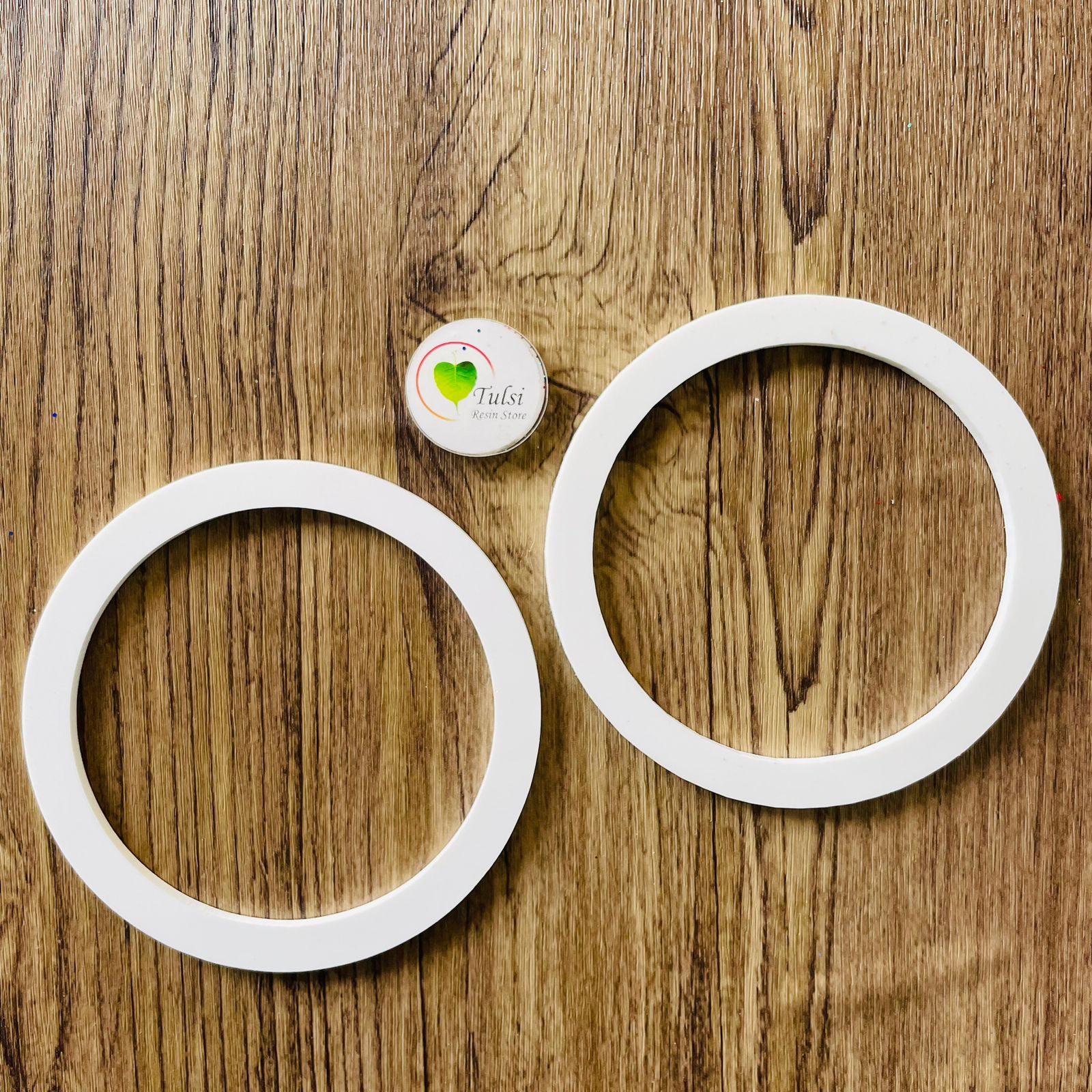 White Acrylic Frames (2 Pcs)