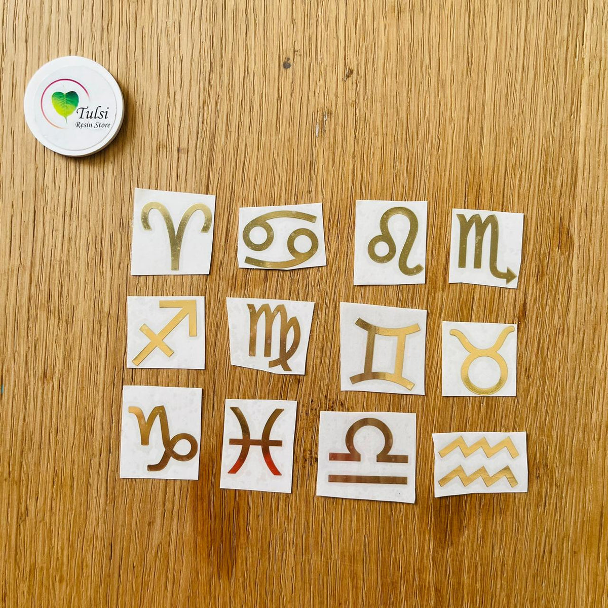 Metal Sticker - Zodiac Sign (Set Of 12) – Tulsi Resin Store