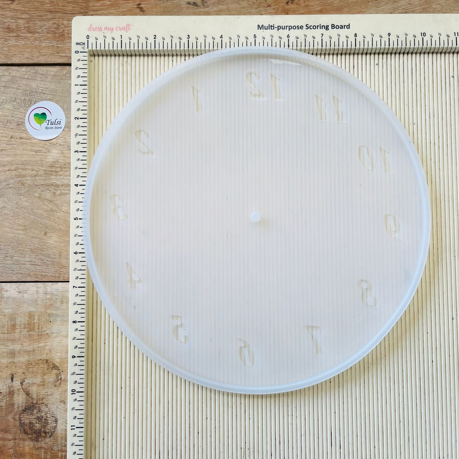 10" English Number Clock Mould