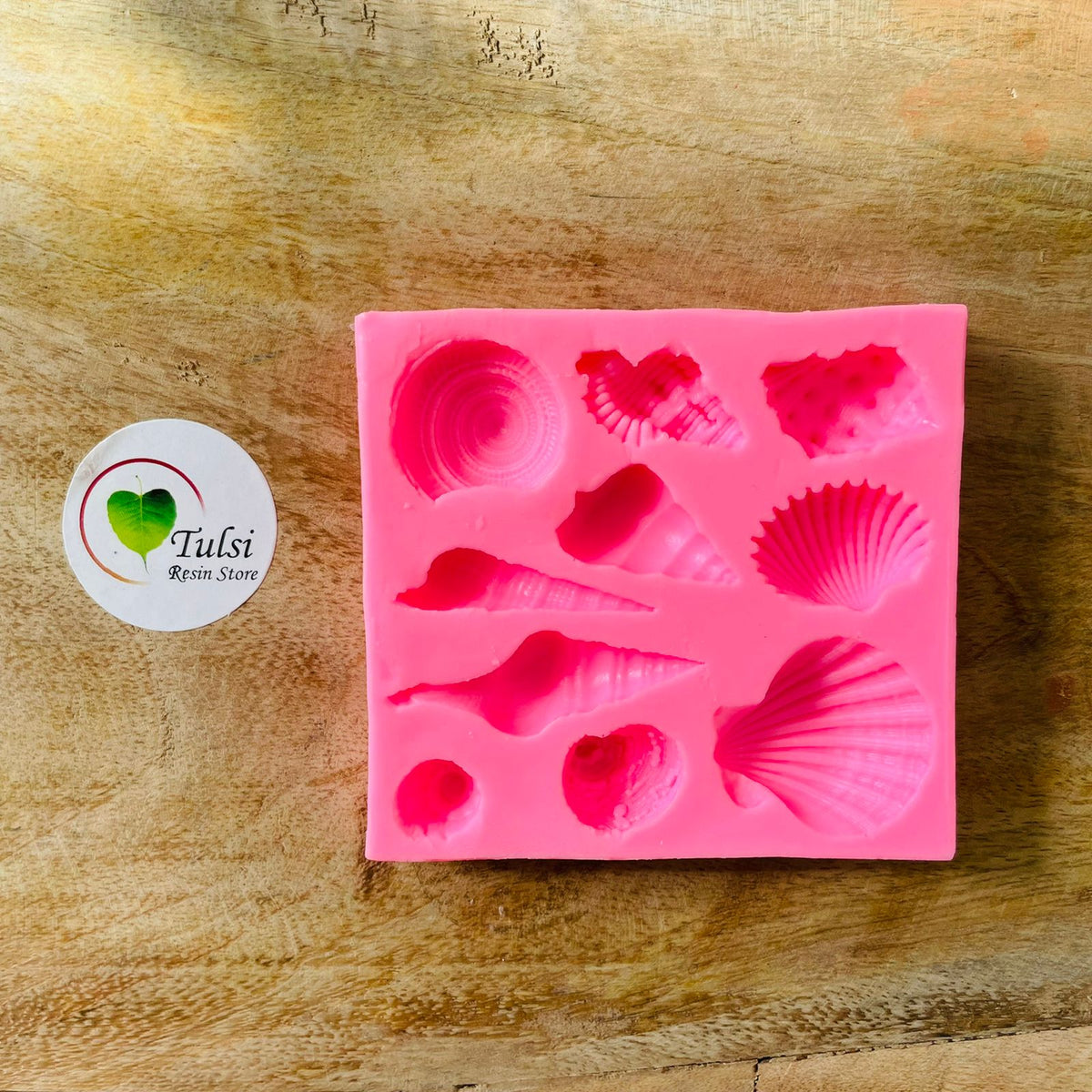 10 Cavity Pink Shell Mould – Tulsi Resin Store
