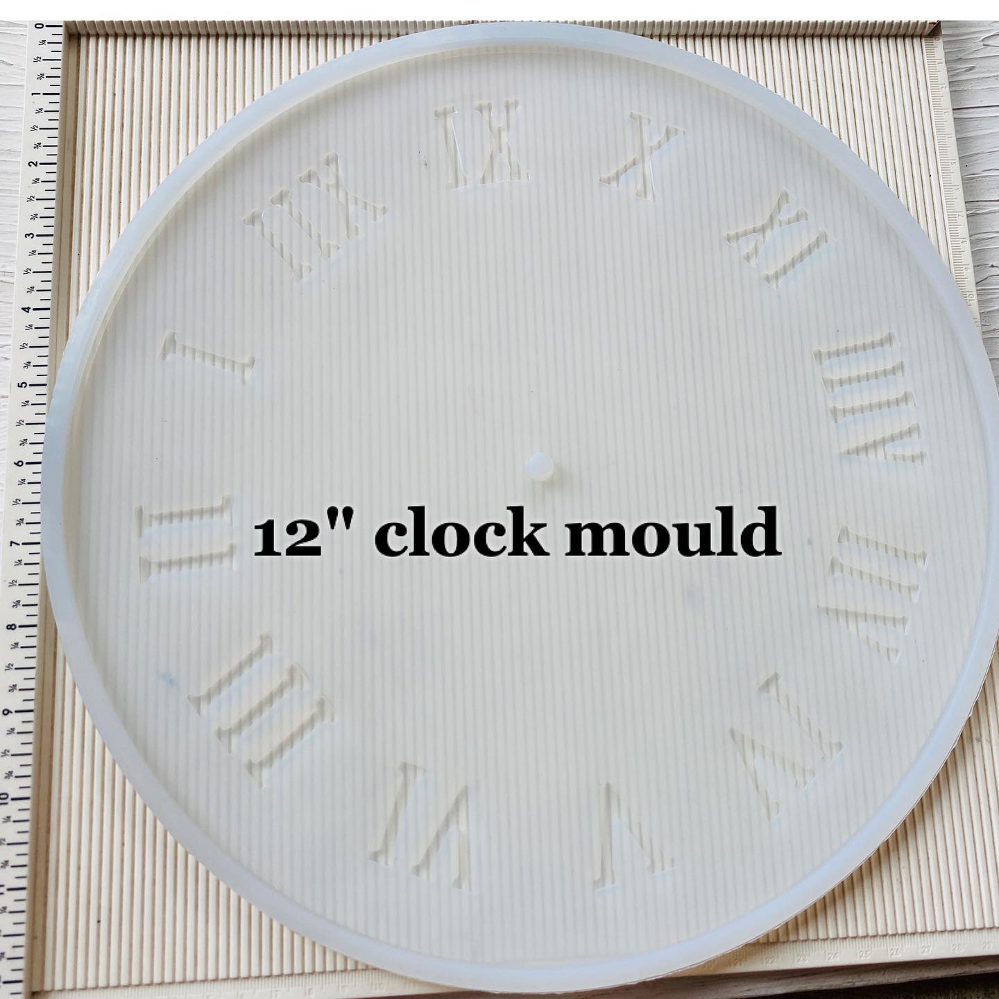 12" Number Clock Mould