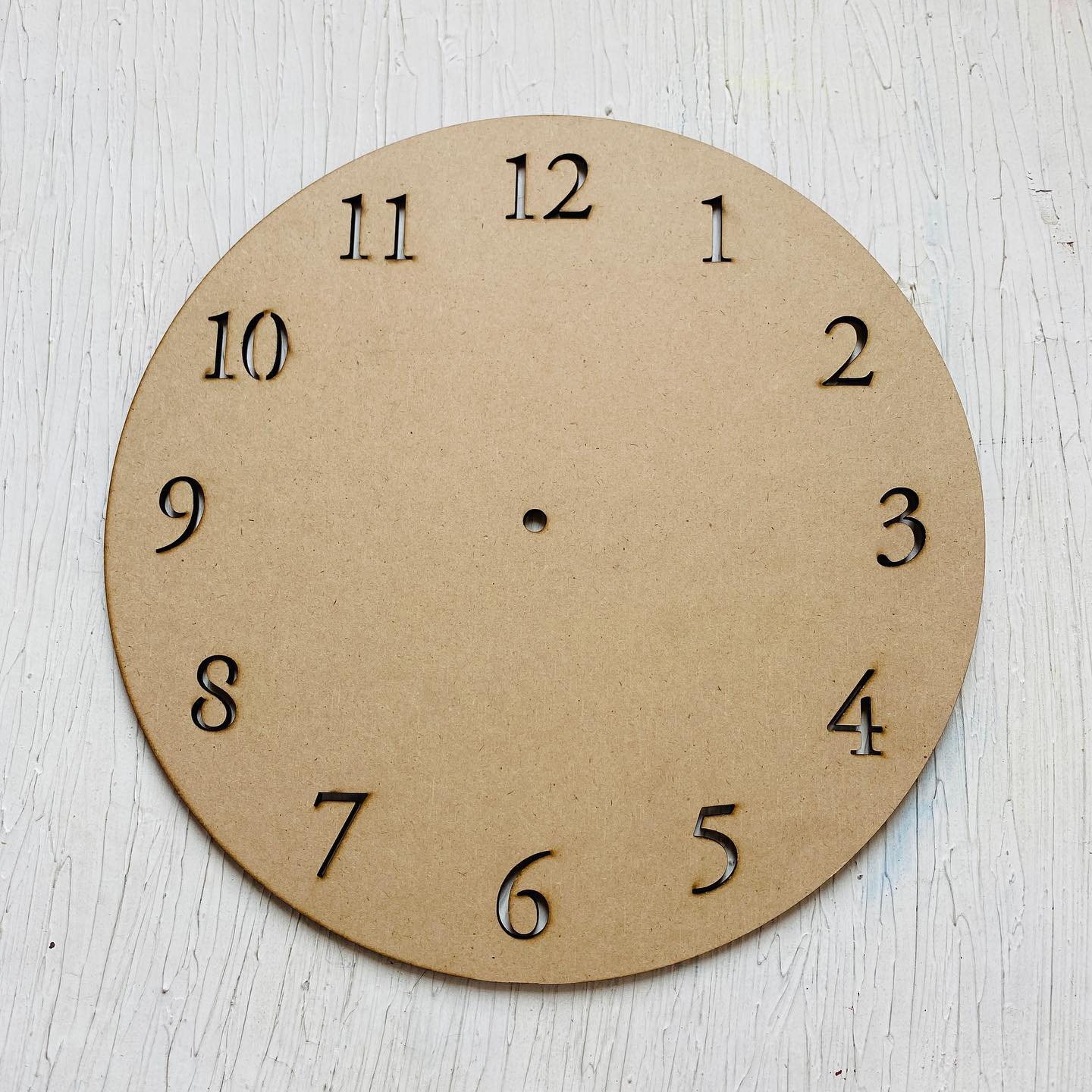 12" Number Cutout Clock Base