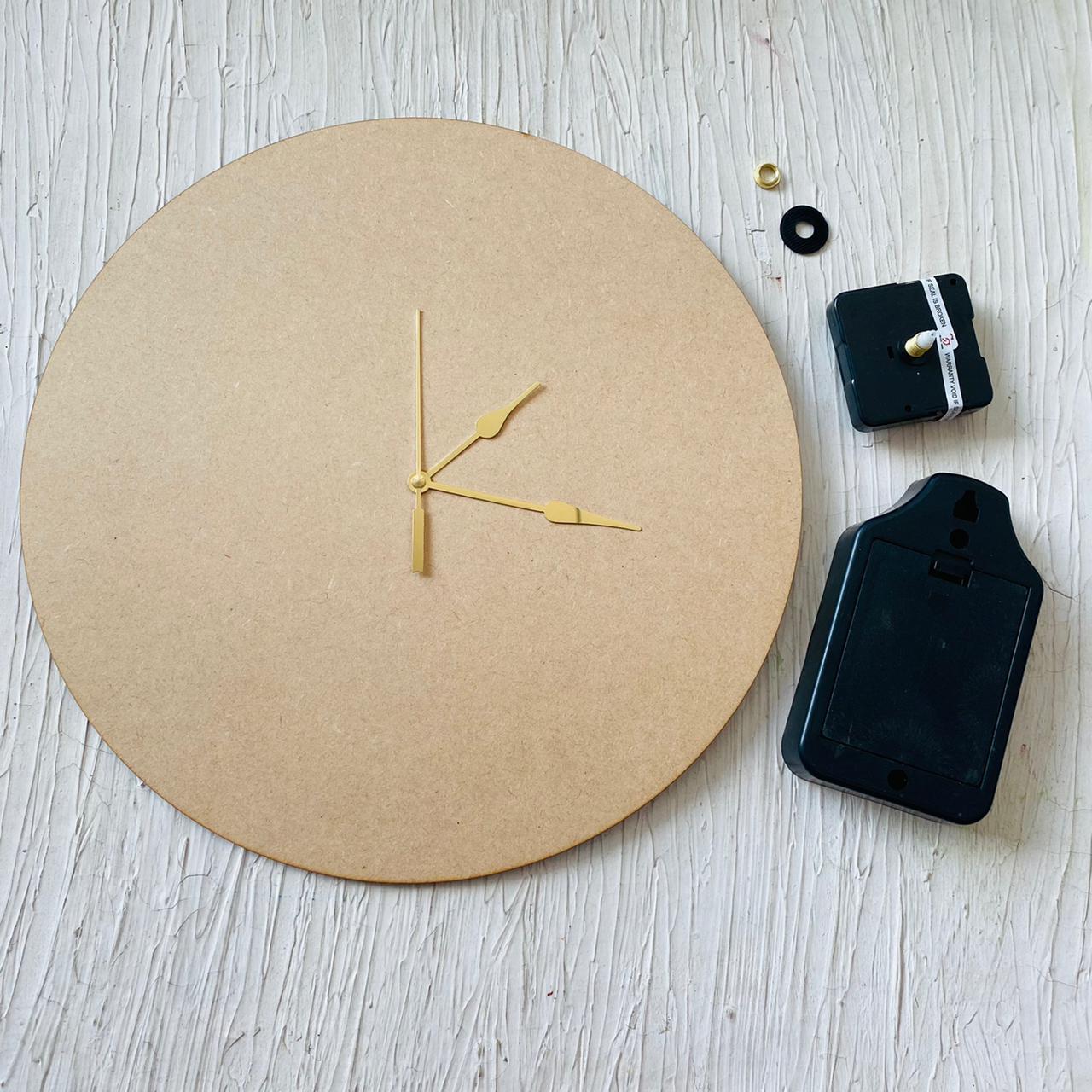 12" MDF Clock Set