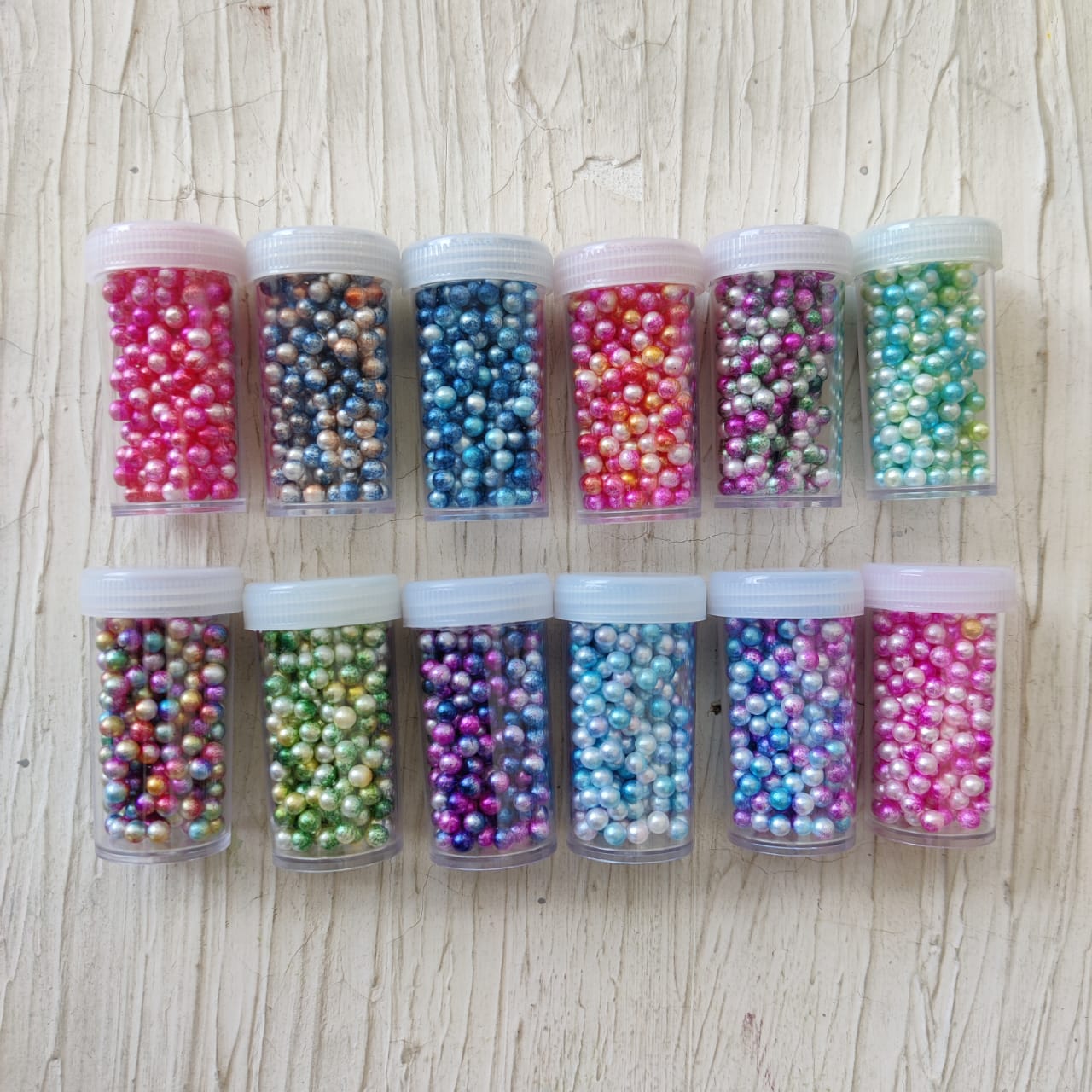 Set of 12 Marble Beads Set