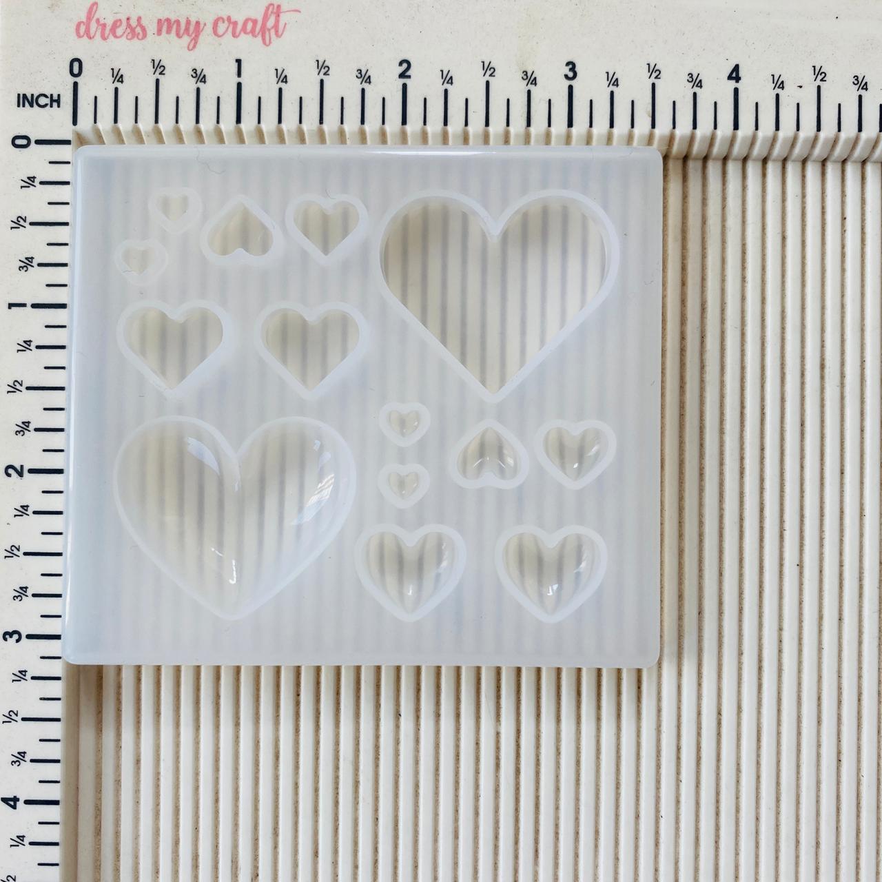 14 Pcs Heart Mould