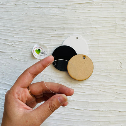 Round Keychain Base 1 | Tulsi Resin