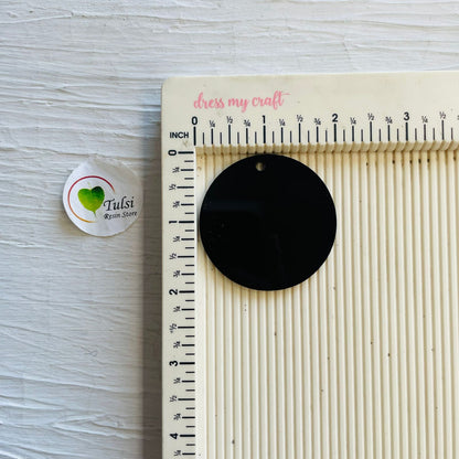 Round Keychain Base 3 | Tulsi Resin
