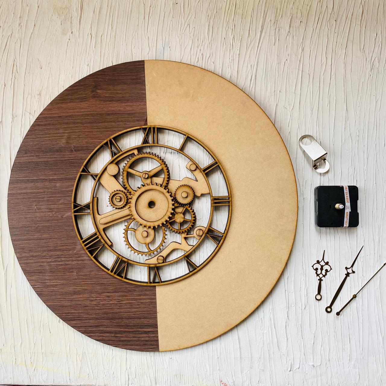 3D Gear Clock set-Design A