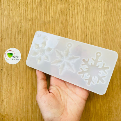 3 pcs Snowflake Mould