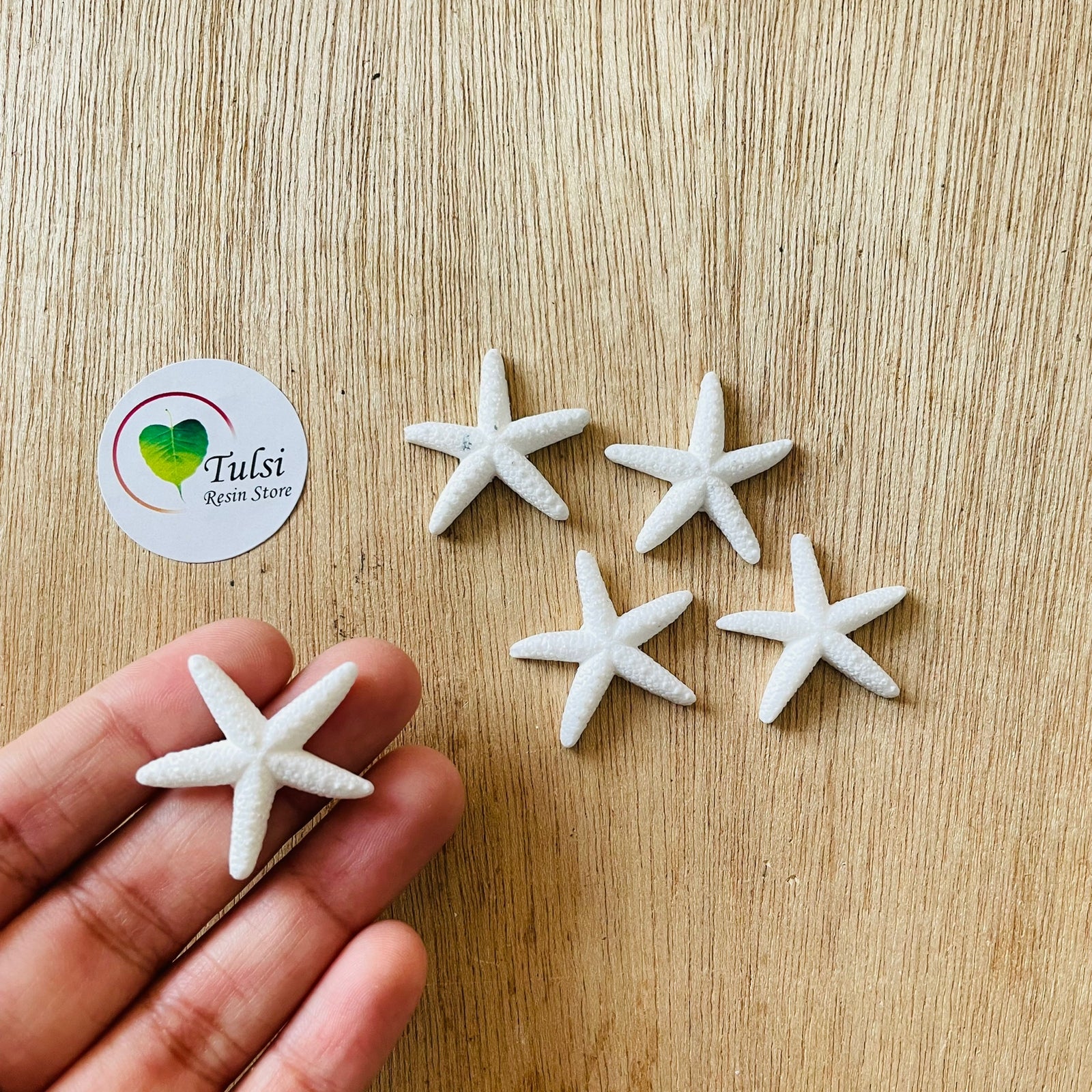 Resin Starfish - White (5 pcs)