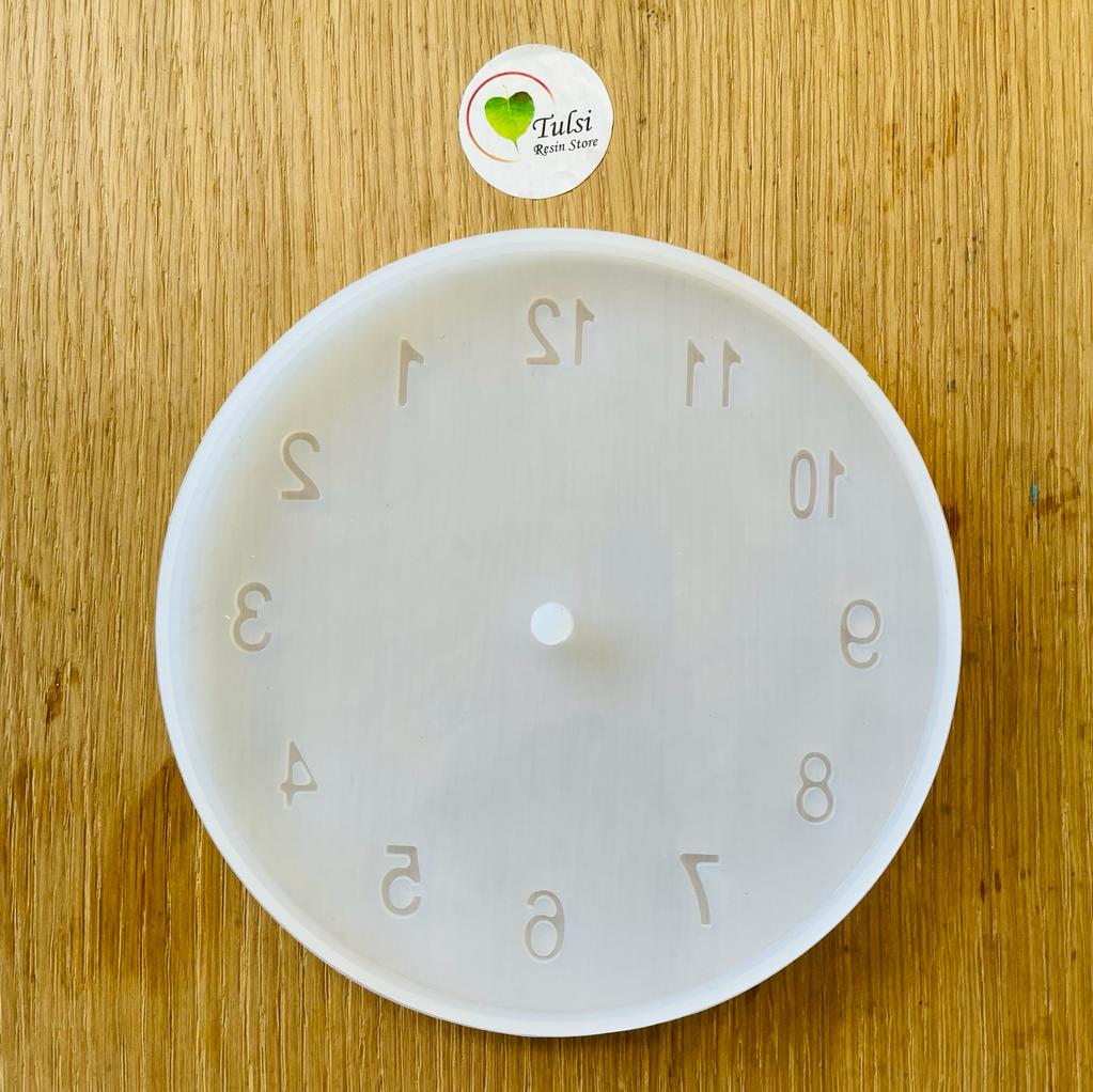 6" English Number Clock Mould (B) – Tulsi Resin Store