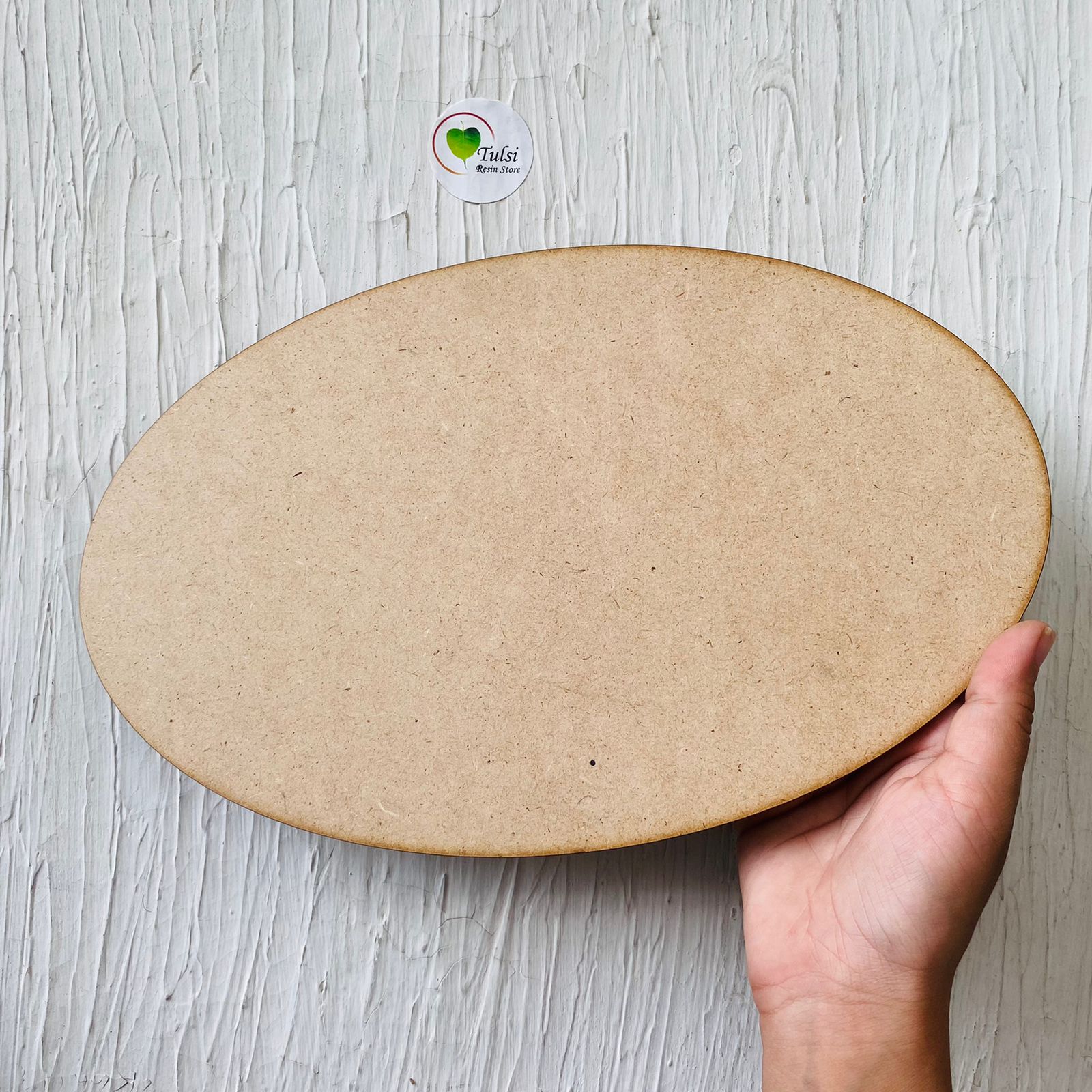 7 by 11 Oval MDF Base 1 | Tulsi Resin