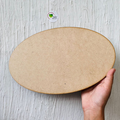 7 by 11 Oval MDF Base 1 | Tulsi Resin
