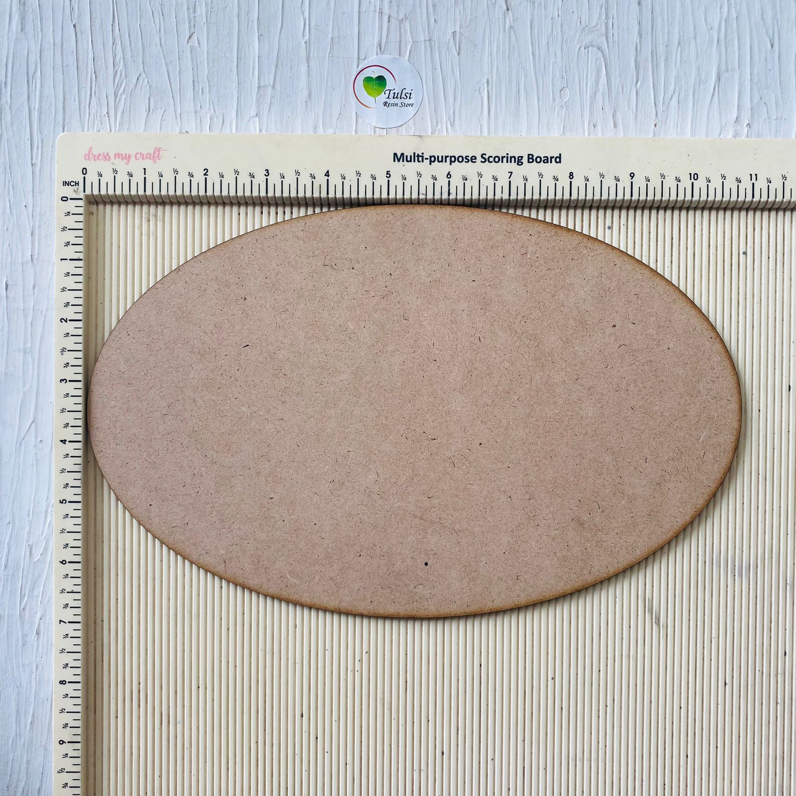 7 by 11 Oval MDF Base 2 | Tulsi Resin