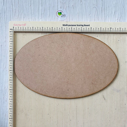7 by 11 Oval MDF Base 2 | Tulsi Resin