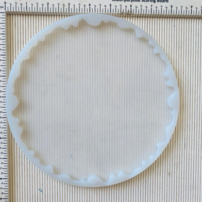 8" Agate Round Platter Tray Mould 2 | Tulsi Resin
