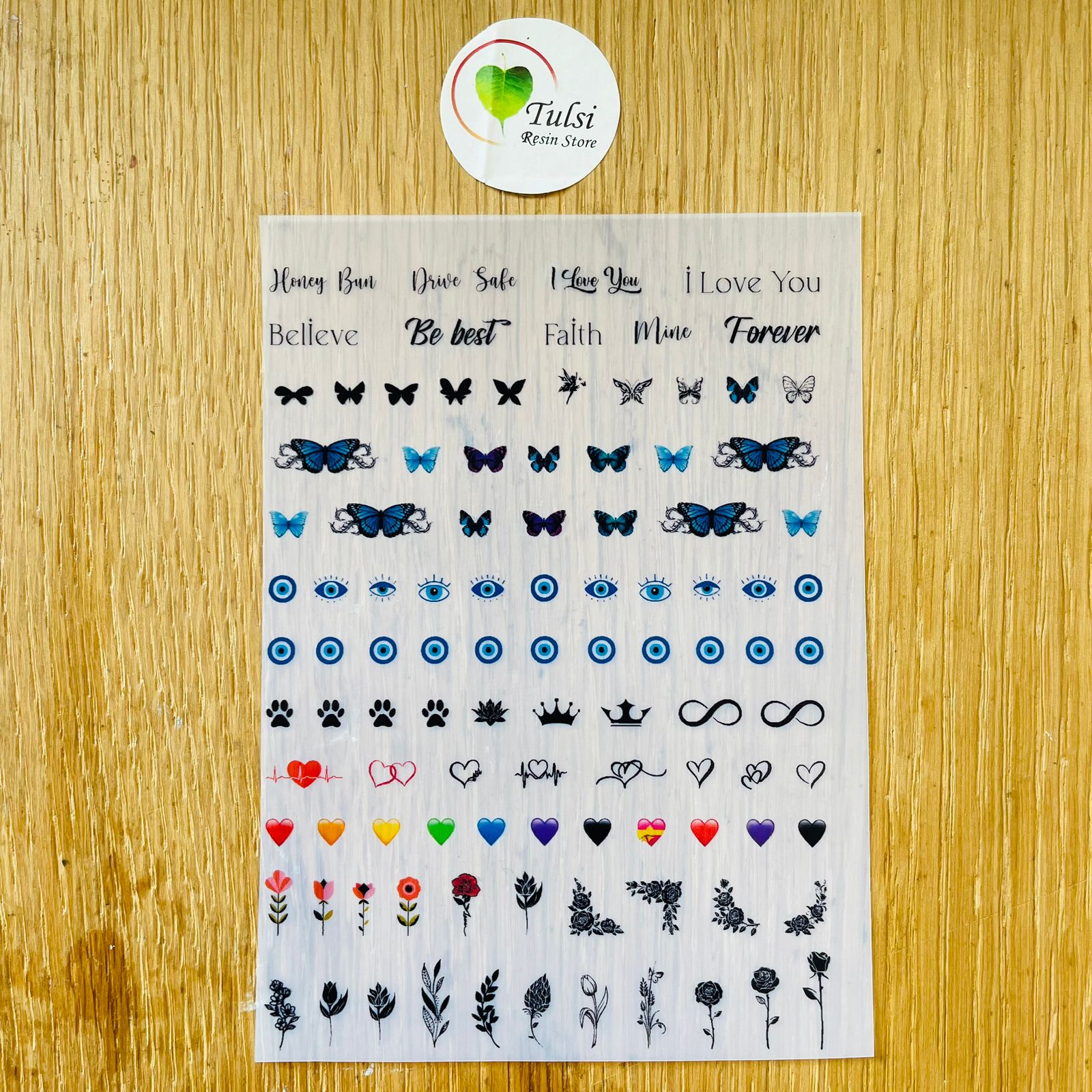 A6 Insert sheet - Mix Shape 2 | Tulsi Resin